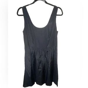 Vineyard Vines silk sleeveless black mini dress